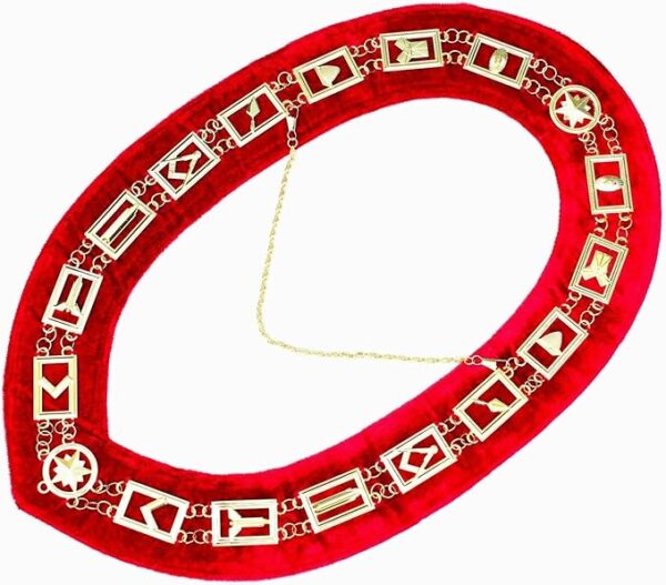 Blue lodge chain collar
