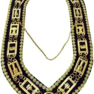 Masonic chain collar with rhinestones