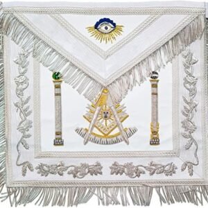 Masonic White Fringed Apron