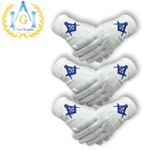 White Masonic Gloves