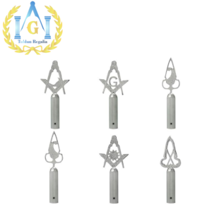 Silver Masonic Tops Set