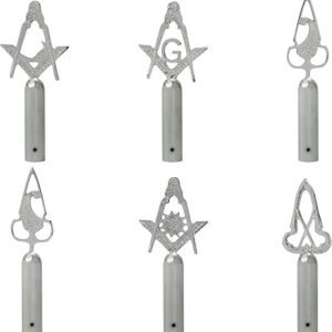 Silver Masonic Tops Set