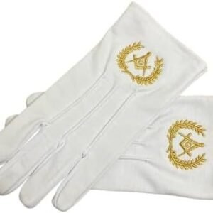 Masonic Regalia Cotton Gloves