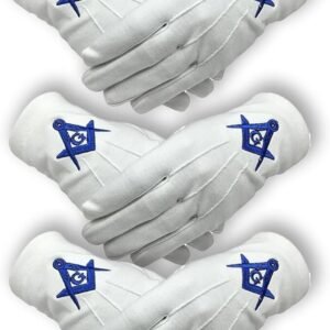 White Masonic Gloves