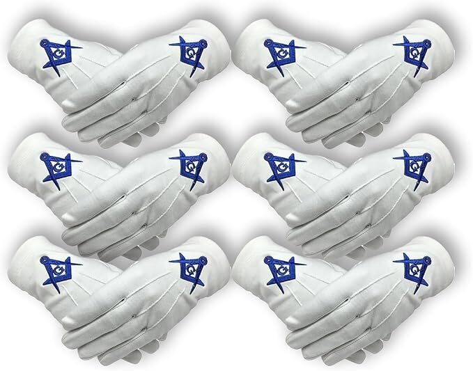 Freemason Masonic Gloves
