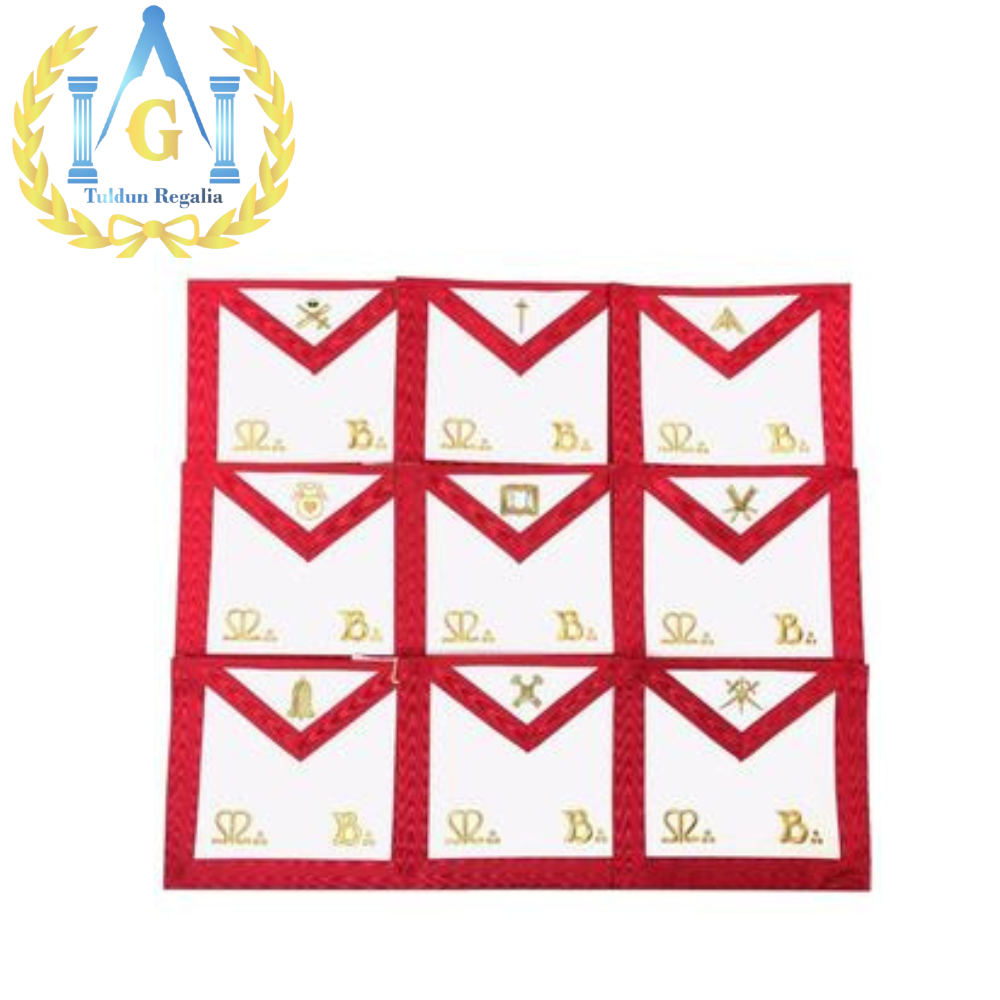 Scottish Rite Officers Apron Set