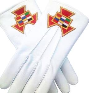 Soft Leather Masonic Gloves