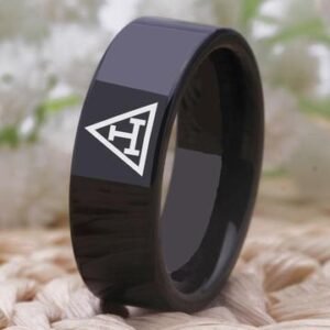 Masonic Tungsten Ring
