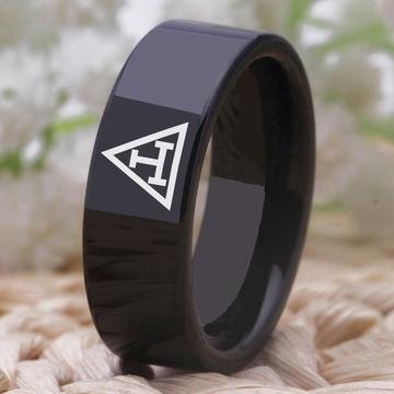 Masonic Tungsten Ring