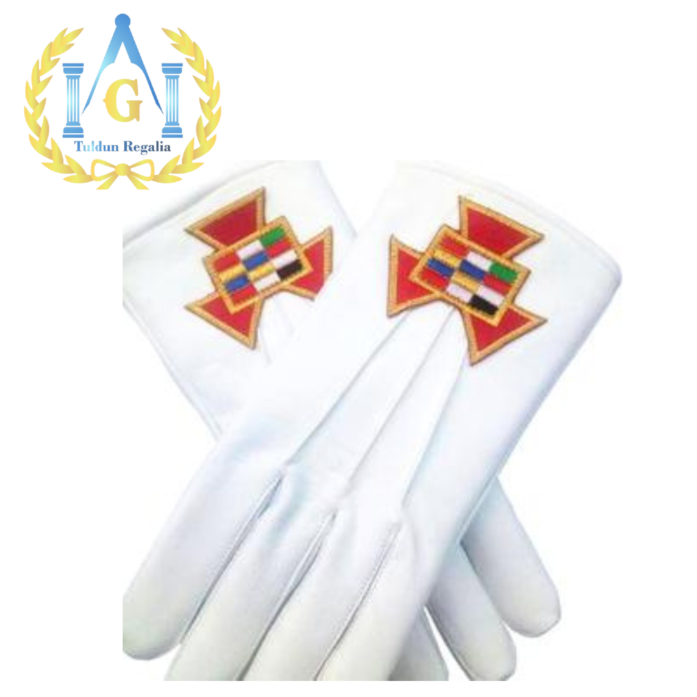 Soft Leather Masonic Gloves