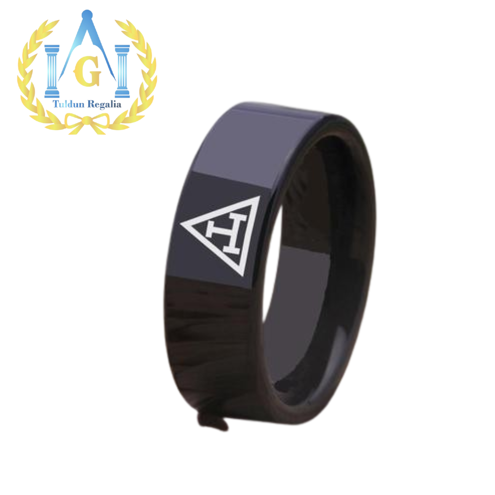 Masonic Tungsten Ring