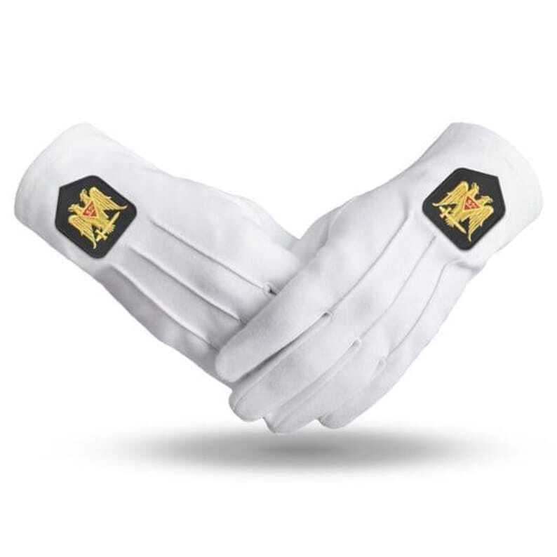 Masonic Scottish Rite Gloves