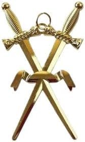 Masonic Blue Lodge Masonic Inner Guard Officer Chain Collar Jewel – Gold Jewel