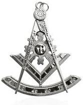 Masonic Past Master Silver Jewel – Blue Lodge Jewel