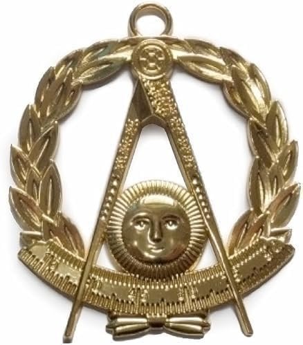 Masonic Regalia Grand Lodge Jewel – Past Master Officer Chain Collar Jewel – Gold Jewel