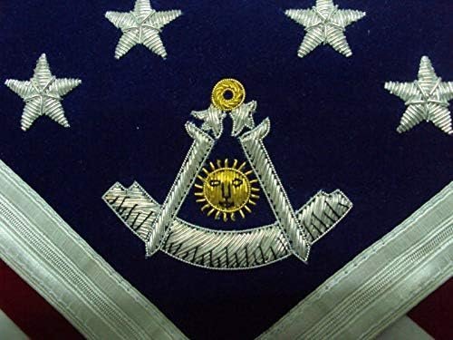 Hand Embroidered Masonic U.S Past Master Apron
