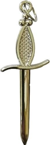 Masonic Regalia Silver Collar Jewel – Tyler/Tiler/Outer Guard