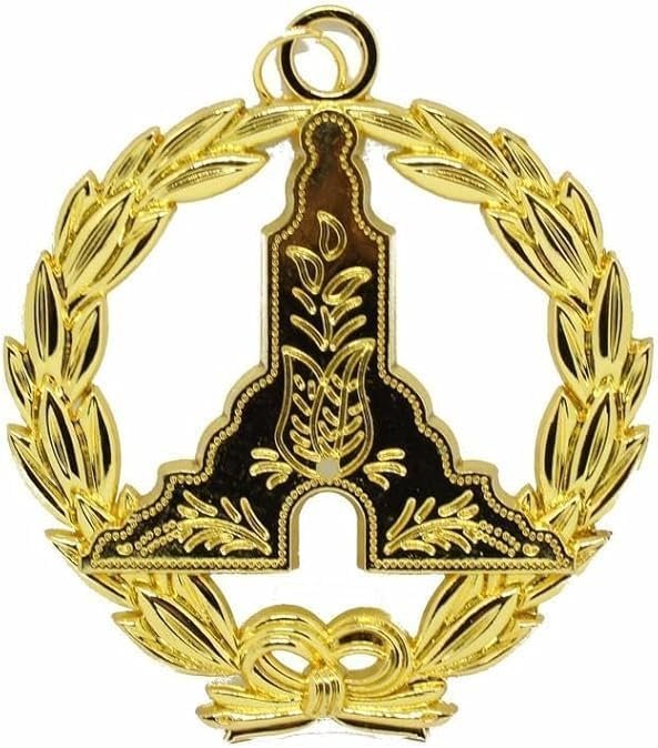 Masonic Regalia Grand Lodge Jewel – Senior Warden Officer Chain Collar Jewel – Gold Jewel