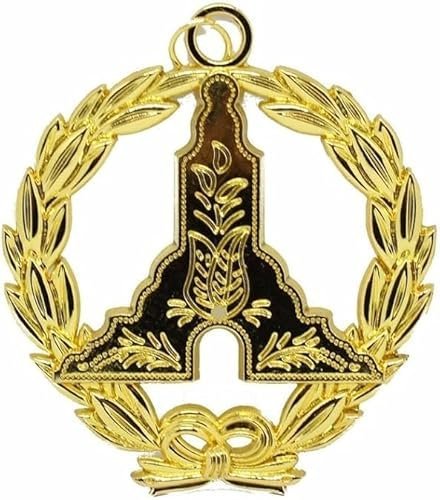Masonic Blue Lodge Masonic Senior Warden Officer Chain Collar Jewel – Gold Jewel
