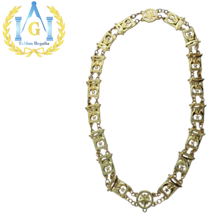 Masonic Regalia Shriner Gold Plated Chain – Shriner Chain Collar