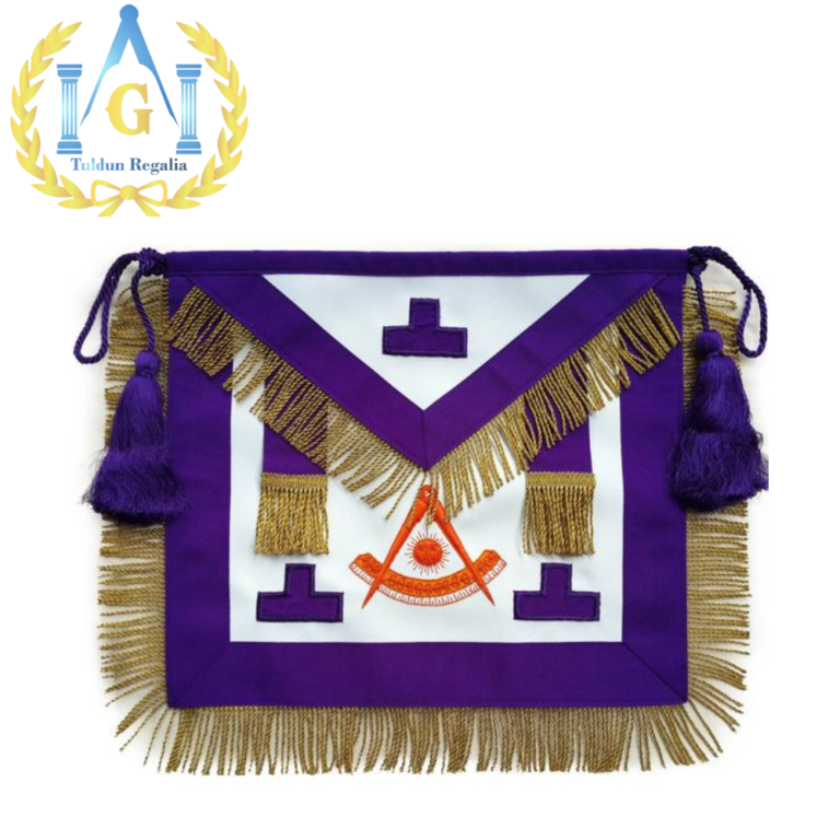 Masonic Past Master Apron Puerto Rico Hand Embroidered