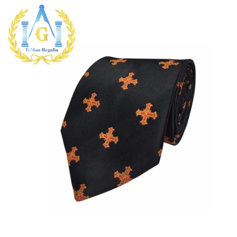 Superior Quality Masonic Red Cross of Constantine Tie