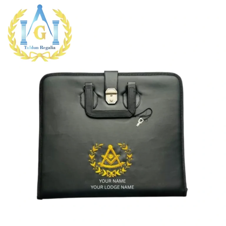 Masonic Custom  Hand Embroidery Past Master Apron Case