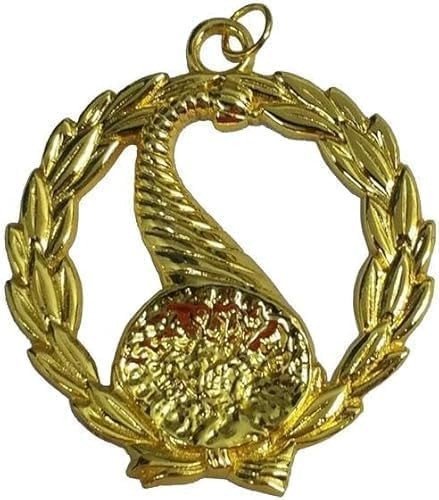 Masonic Blue Lodge Grand Lodge Jewel – Senior Steward Officer Jewel – Gold Jewel